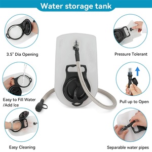 Borsa a tracolla idratante rosa per mountain bike, in tessuto traspirante e anti-umidità, con cintura in vita, modello Limitless - Product Image 4