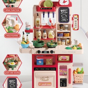 Set Lavello da Cucina Realistico con Stoviglie in Plastica per Gioco <span class=keywords><strong>di</strong></span> Ruolo Bambine e Giocattoli da Cucina per Bambini, Gioco <span class=keywords><strong>di</strong></span> Cucina Prescolare - Product Image 3