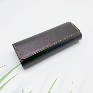 Hộp đựng kính mắt bằng vải lanh kim loại gấp tròn thời trang, in logo tùy chỉnh số lượng lớn, hàng sẵn có - Product Image 4