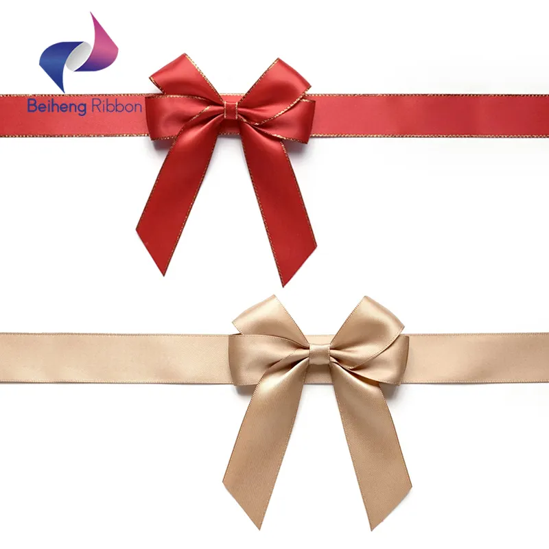 Fancy Decorative Soft Gift Ribbon Christmas Satin Ribbon Bows for Blanket