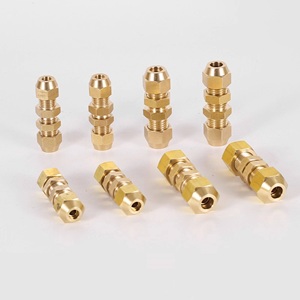 Raccordo a Svasatura <span class=keywords><strong>in</strong></span> Ottone Tipo D 6mm 8mm per Tubi, Connettore per Linee di Refrigerazione e Tubazioni Industriali <span class=keywords><strong>in</strong></span> <span class=keywords><strong>Rame</strong></span> - Product Image 3