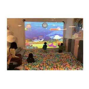 Hot Sale 3d Interactive Wall Projection Recreational Smash Ball Games, Funny Interactive Ball Games