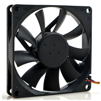 Ventilador de Refrigeración Axial Centrífugo de 0.26A, 80x80x25mm, 8025, 8cm, Thometer AUB0812H