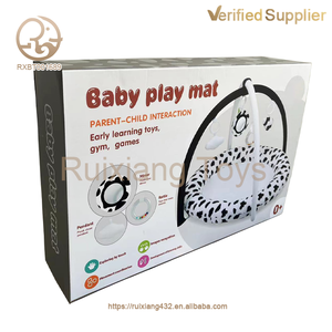 Activité enfant fourni en usine Gym coton doux animaux hochet <span class=keywords><strong>sol</strong></span> lavable pas cher bébé <span class=keywords><strong>tapis</strong></span> <span class=keywords><strong>de</strong></span> jeu éducatif et musical - Product Image 6