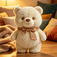 Ours en peluche doux et moelleux avec nœud papillon mignon, jouet en peluche pour enfants, vente en gros, ours en peluche personnalisé