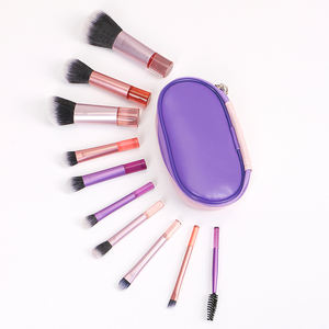 Set de Brochas de Maquillaje de Viaje con Brocha <span class=keywords><strong>Kabuki</strong></span> Sintética Premium para Polvo, Base, Corrector y Labios, Kit de Brochas Angulares para Viaje - Product Image 3