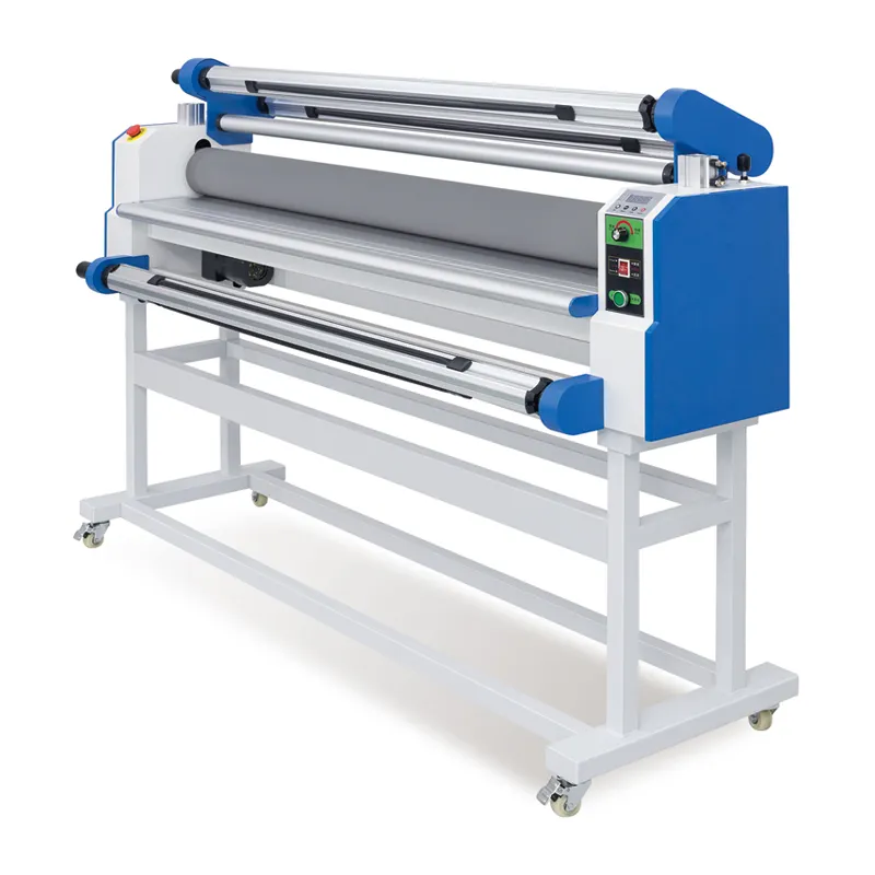 Harga Pabrik 63 Inci 1600Mm 160Cm 1600 Lebar Format Besar Elektrik Manual Roll Cold Laminator untuk Dijual