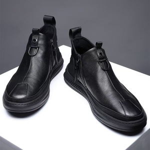 Zapatos Oxford Derby de Cuero Vacuno Genuino para Hombre, con Cordones, de Caña Baja, con Suela Gruesa para Aumentar la Altura, Casuales de Negocios para Primavera - Product Image 4