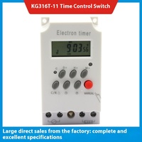 Produsen menyediakan Kg316T-II 220V versi bahasa Inggris saklar kontrol waktu komputer mikro maks 30A. Pengatur waktu saat ini