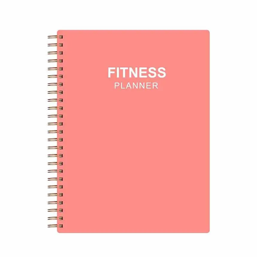 Libro de registro personalizado gimnasio entrenamiento buceo Fitness libro de registro diseño A5 espiral diario cuaderno cubierta de Bloc de notas