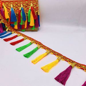 ลายไม้แขวนห้าสีสำหรับตกแต่งกระจกหน้ารถยนต์นั่งส่วนบุคคลขนาดใหญ่ทำจากผ้าออร์แกนซ่า - Product Image 5