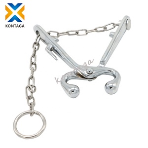 Pince à bec en acier inoxydable pour bovins à long manche avec <span class=keywords><strong>stabilisateur</strong></span> de vache à chaîne anneau de Traction OX support de taureau vétérinaire pour bétail - Product Image 4
