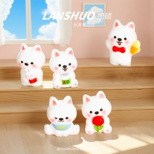 เรซิ่น 3D รูปสุนัข ของตกแต่งรถยนต์ ของตกแต่งโต๊ะทำงาน ของตกแต่ง DIY สำหรับทุกเพศทุกวัย - Product Image 5