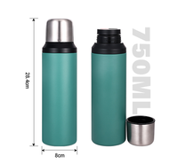 Botol Air Luar Ruangan Everich Populer 750ml Botol Stainless Steel - 360 °   Tutup Anti Bocor & Isolasi Dinding Ganda