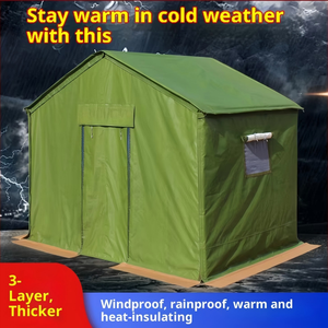 Carpa <span class=keywords><strong>de</strong></span> Lona Impermeable y Cálida para Emergencias, Carpa <span class=keywords><strong>de</strong></span> Algodón Blanca - Product Image 5