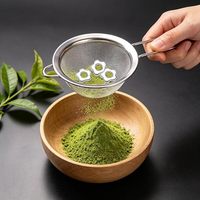 Accessoire à thé en acier inoxydable de qualité alimentaire, design personnalisé, inspiré des fleurs de cerisier, pour tamisage du matcha, perles pour poudre de matcha sans grumeaux