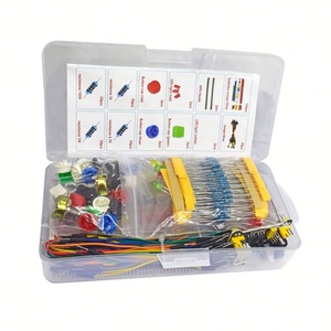 ชุดอุปกรณ์ DIY อิเล็กทรอนิกส์ ชุดเริ่มต้นสำหรับโปรเจกต์ DIY สำหรับ Arduino UNO R3 ชุดอุปกรณ์อิเล็กทรอนิกส์พร้อมบอร์ดทดลองแบบมีจุดเชื่อมต่อพร้อมกล่อง - Product Image 1