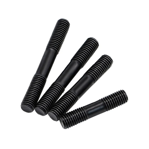 China Fabricado Din 940 Aço Carbono Parafuso Prisioneiro 8.8 Entrega Rápida para Uso Industrial Parafuso de Cabeça Dupla Preta e Porca - Product Image 4