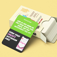 Jeu de société éducatif personnalisé, cadeau familial pour adultes, boîte de rangement, boîte en papier, bar, pub, événement promotionnel, vente en gros