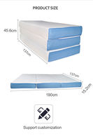 Hot Selling Queen Size 6 Zoll Tri Klapp matratze 3 Faltbare hochwertige Dickgel Memory Foam Matratze