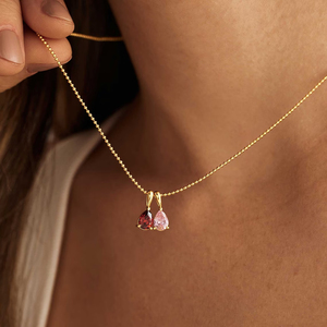 Nuevo Collar con Colgante de Piedra Natalicia de Julio, Acero Inoxidable, Impermeable, con Circonita en Forma de Gota de Agua, Moderno, para Regalo de Fiesta - Product Image 4