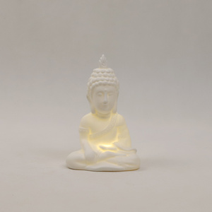 قطع من الحرف الفنية من السيراميك حرف دينية صغيرة لطيفة تقليدية تمثال صغير من السيراميك لشخصية راهب صغير تمثال بوذا - Product Image 5