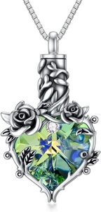 Keepsake Memorial Jewelry Blank Custom Heart Cremation Urn Necklace <strong>for</strong> <strong>Ashes</strong> Urn Jewelry Memorial <strong>Pendant</strong> With Fill Kit - Product Image 4