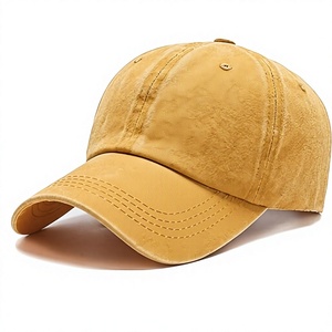 Gorra de Béisbol Unisex de Algodón Lavado, Color Sólido, Ajustable, de 6 Paneles, Estilo Casual, para Primavera/Verano, Talla Adulto - Product Image 1