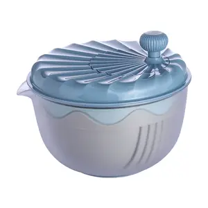 5 trong 1 đa chức năng nhựa Salad Spinner cống giỏ với Gừng vắt rau Cutter