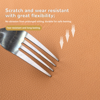 Tissu en cuir artificiel PVC KEMERLIN anti-griffures de chat, imperméable, résistant aux taches, épaisseur 1,3 mm, pour sièges de voiture et meubles de salon