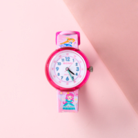 Jam Tangan Kuarsa Tahan Air Analog Warna-warni Kartun Lucu 3D Anak-anak Jam Tangan Anak Perempuan Laki-laki Dial Silikon Usia 3-10 Tahun Jam Tangan Balita Anak-anak