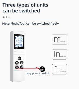 Máy đo khoảng cách laser 40 mét siêu mỏng chiều dài cơ thể đo khối lượng tính toán đo khoảng cách laser - Product Image 4