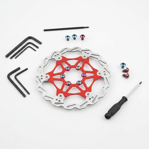 Nouvelles plaquettes de frein à disque flottantes en acier de 140 mm pour VTT, vélo de route, BMX, frein hydraulique - Product Image 5