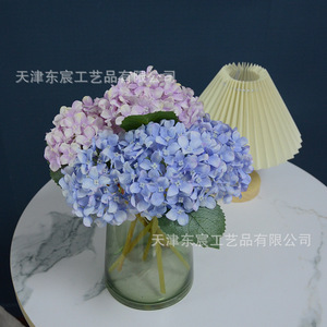 Hydrangea artificielle à tige unique, petite fleur en soie pour mariage, décoration intérieure, accessoires de photographie en extérieur - Product Image 3