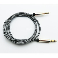 Car 1m 3ft ps4 Cable pioneer Audio Aux to 3 Pin 3.5mm Aux Audio Cable Auxiliar with Microphone Retail Box