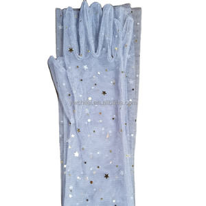 70cm Nude Yarn <span class=keywords><strong>Long</strong></span> DIY <span class=keywords><strong>Transparent</strong></span> Halloween <span class=keywords><strong>Noir</strong></span> Brillant Doigt Gants - Product Image 3