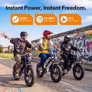 จักรยานไฟฟ้าล้อโต 16 นิ้ว 1500 วัตต์ แบตเตอรี่ถอดได้ 48V 10.4Ah ระบบกันสะเทือนเต็มรูปแบบ มินิอีไบค์สำหรับวัยรุ่นและผู้ใหญ่ ขายส่ง OEM - Product Image 2