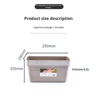 Pot de jardin rectangulaire en plastique épaissi, durable, pour balcon et maison, idéal pour la culture de tomates, fraises et légumes – Fournisseur direct usine