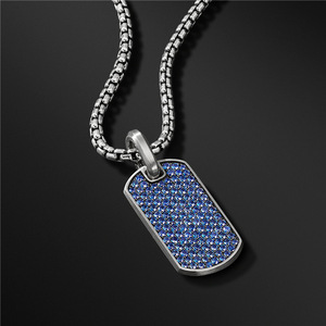 จี้ฮิปฮอปสแตนเลสแบบเรียบง่ายสำหรับผู้ชายผู้หญิงเครื่องประดับแฟชั่นข้ามพรมแดนพร้อมสร้อยคอโซ่สำหรับยุโรปสหรัฐอเมริกา - Product Image 5