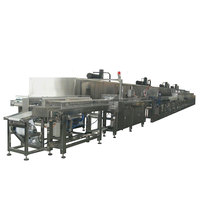 Machine de moulage de barres de chocolat entièrement automatique AMC, grande capacité, avec tunnel de refroidissement