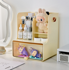 Organizador de Escritorio Transparente con Cajones: Multicompartimentos de Gran Capacidad para Material de Oficina/Escritorio de Estudiante y Pequeños Artículos - Product Image 4