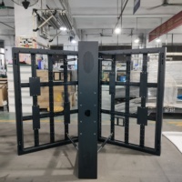 Structure de panneau d'affichage LED personnalisable en acier galvanisé à double face pour la publicité extérieure