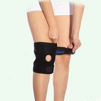 Stabilisateur de rotule ouvert réglable protecteur de déchirure du ménisque manchon de soutien de genouillère en néoprène pour l'arthrite Nylon respirant