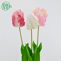 Premium elegante roze 68cm kunstzijde tulpenboeket voor binnenhuisdecoratie, bruiloft, bruidsfeest, tafeldecoratie