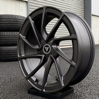 FHJ ForgeAlloy Jantes de course forgées multi-rayons noires 15-20*9J 5X112/5X114.3 Ajustement universel Personnalisable