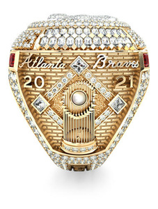 Anillo de Campeonato Réplica de la Serie Mundial de Béisbol Masculina de los Atlanta Braves 2021 - Product Image 3