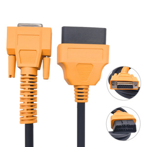 Cable adaptador de 15 pines DB hembra a 16 pines OBD macho, conector de diagnóstico automotriz naranja - Product Image 2