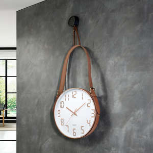 Mute Belt Gold Fashion Home Living Room Stereo <b>Digital</b> Simple Wall <b>Clock</b> - Product Image 2