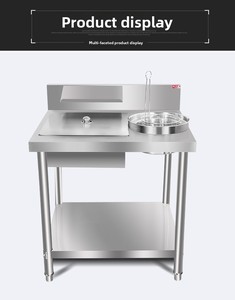 Table de panure manuelle en promotion pour la préparation rapide des aliments et du poulet – Idéale pour l'équipement de restauration rapide - Product Image 2