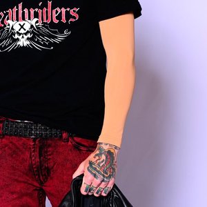 Manchons <span class=keywords><strong>de</strong></span> <span class=keywords><strong>compression</strong></span> respirants personnalisables avec logo pour tatouage, manches complètes pour bras, pour adultes - Product Image 2